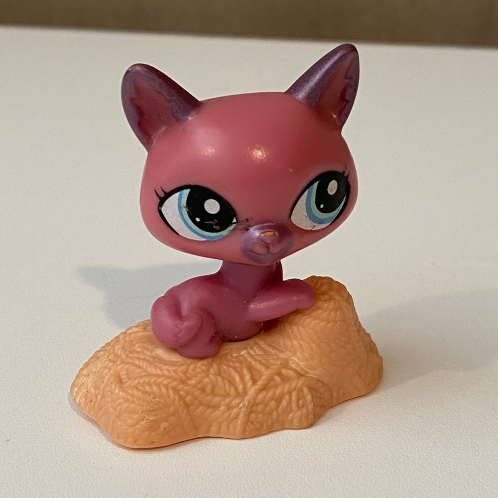 Littlest Pet Shop Cat Bobble Head Toy McDonald’s LPS 2000s